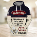 FUNSTUFFPRINT Chef 451 3D Hoodie and Zip Hoodie