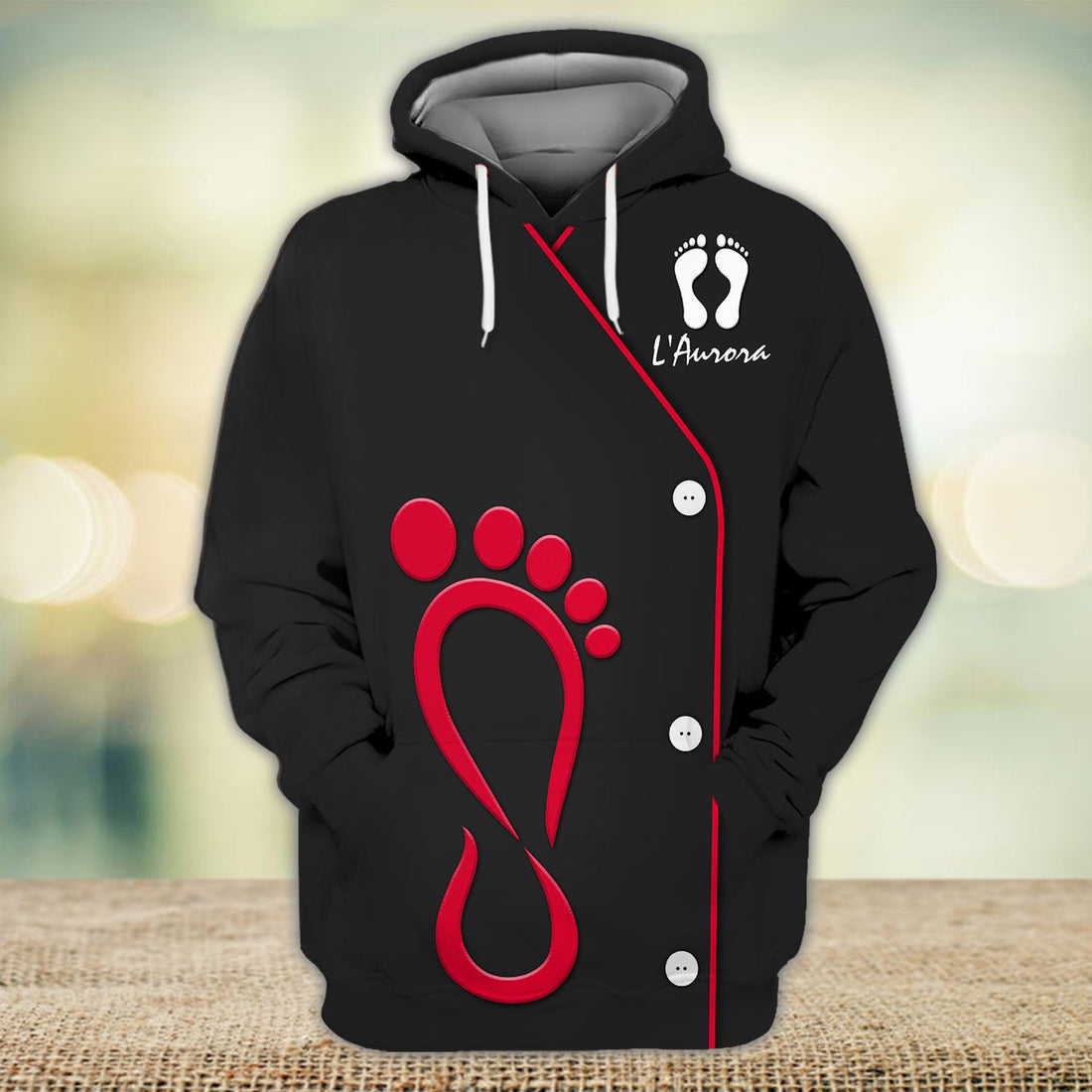 FUNSTUFFPRINT Foot Reflexology 3D Hoodie and Zip Hoodie