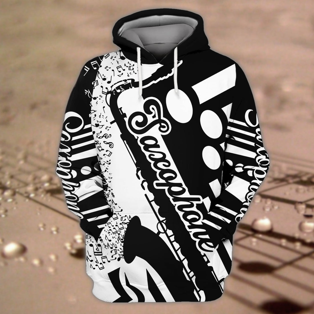 FUNSTUFFPRINT Saxophone Z127 3D Hoodie and Zip Hoodie