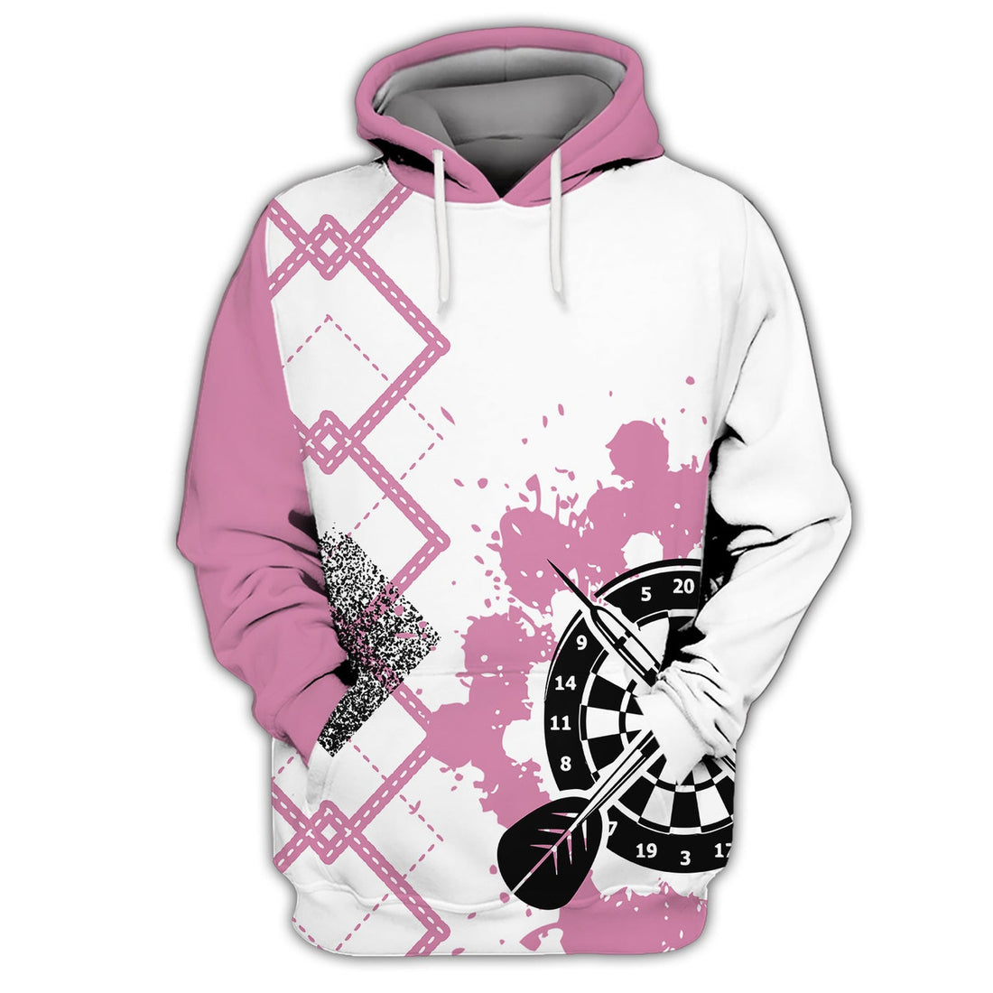 FUNSTUFFPRINT Queen Of Darts 3D Hoodie and Zip Hoodie