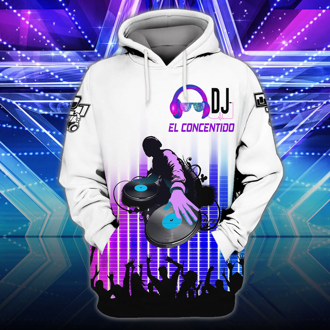 FUNSTUFFPRINT Dj El Concentido 3D Hoodie and Zip Hoodie
