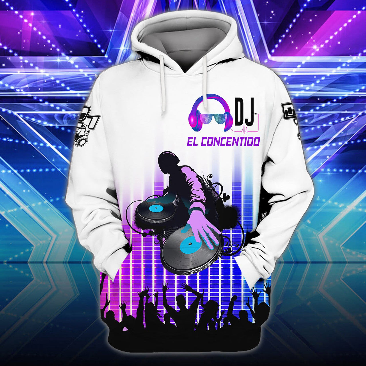 FUNSTUFFPRINT Dj El Concentido 3D Hoodie and Zip Hoodie