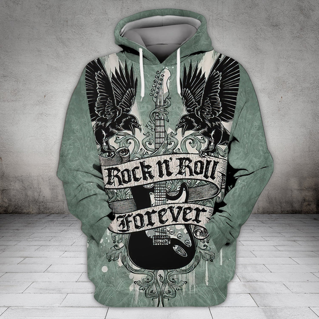 FUNSTUFFPRINT Rock'n'Roll Forever 3D Hoodie and Zip Hoodie