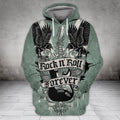 FUNSTUFFPRINT Rock'n'Roll Forever 3D Hoodie and Zip Hoodie