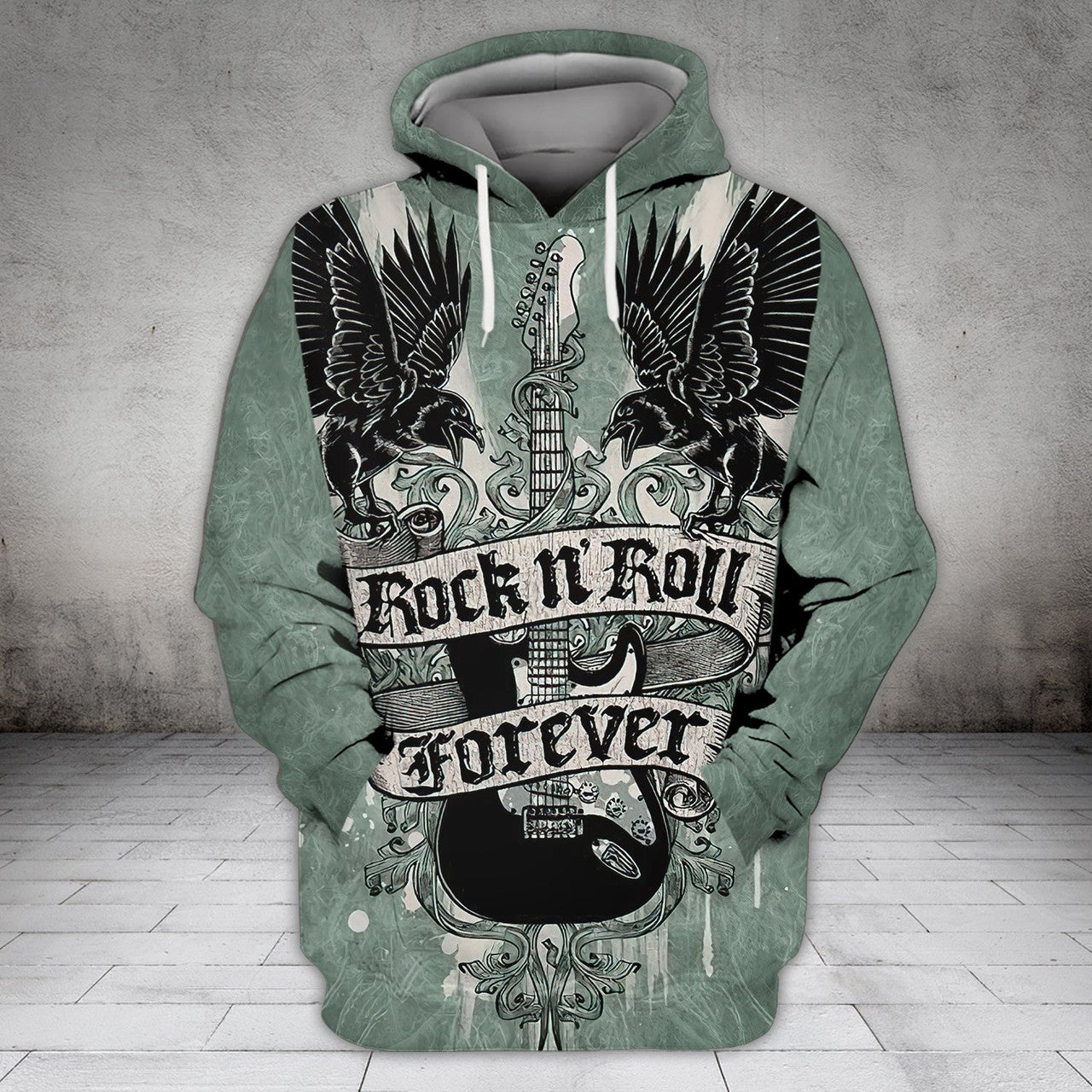 FUNSTUFFPRINT Rock'n'Roll Forever 3D Hoodie and Zip Hoodie