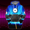 FUNSTUFFPRINT Dj Controller Full Print 1211 3D Hoodie and Zip Hoodie