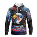 FUNSTUFFPRINT Happy 4th of July - Independence Day Is Coming 3D Hoodie and Zip Hoodie