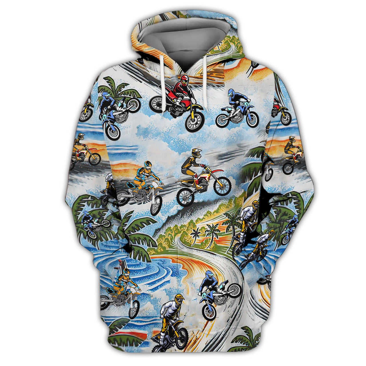 FUNSTUFFPRINT Motocross Style v1 3D Hoodie and Zip Hoodie