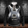 FUNSTUFFPRINT GUITAR - HADN 3D Hoodie and Zip Hoodie