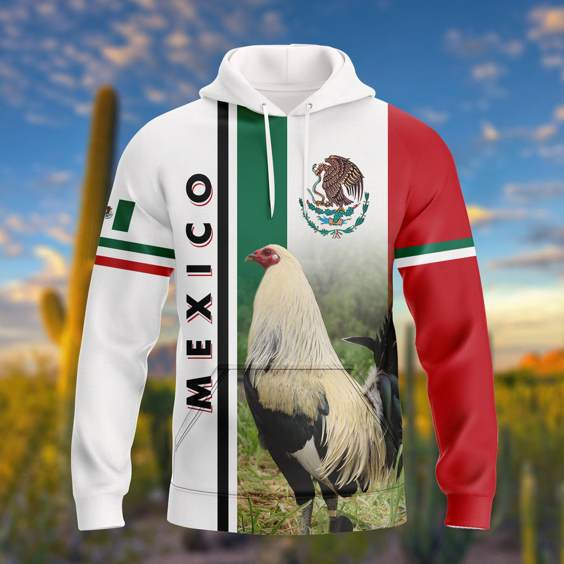 FUNSTUFFPRINT Mexico Print 3D Hoodie and Zip Hoodie
