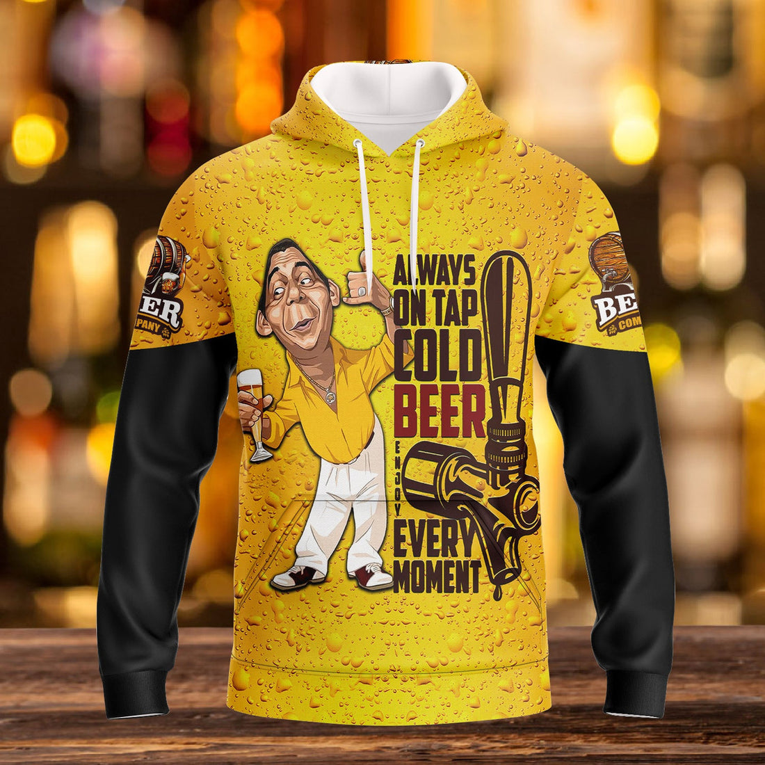 FUNSTUFFPRINT Beer Full Print - TD96 3D Hoodie and Zip Hoodie