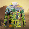 FUNSTUFFPRINT Rock Climbing S3 Full Print 3D Hoodie and Zip Hoodie