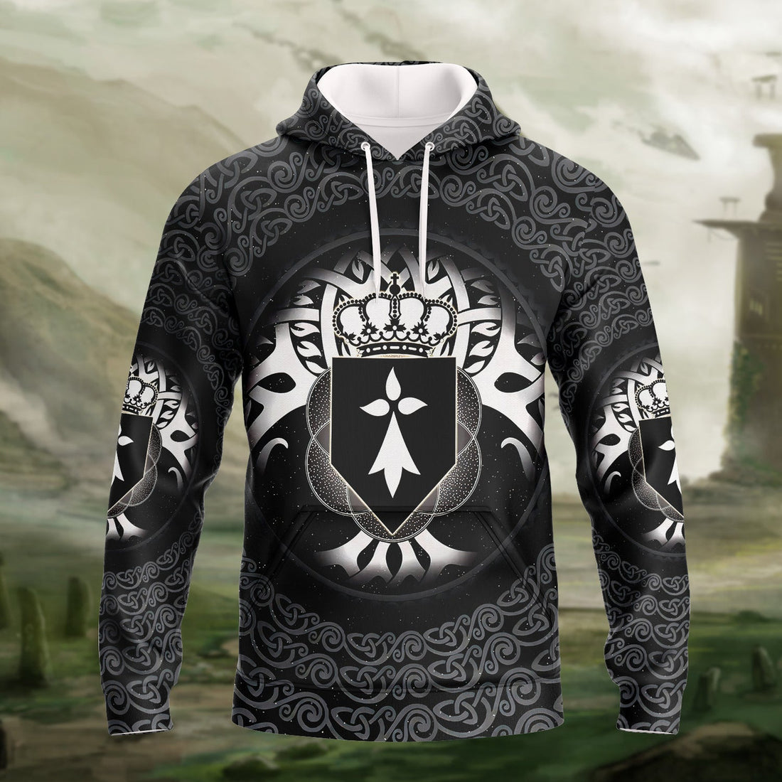 FUNSTUFFPRINT Brittany Celtic -Full Print 3D Hoodie and Zip Hoodie