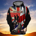 FUNSTUFFPRINT Veteran Uk 531 - 3D Full Print Shirts 3D Hoodie and Zip Hoodie