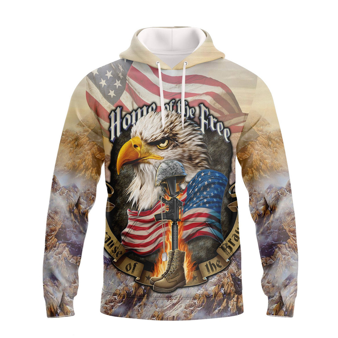 FUNSTUFFPRINT Eagle American - Independence Day Is Coming 3D Hoodie and Zip Hoodie
