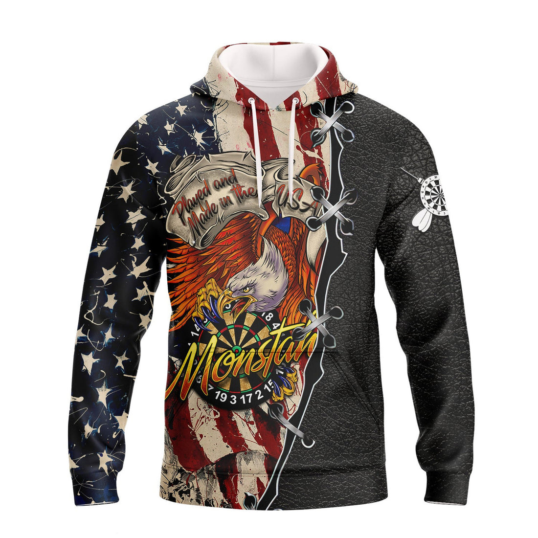 FUNSTUFFPRINT Played And Made In The USA Monstah 3D Hoodie and Zip Hoodie
