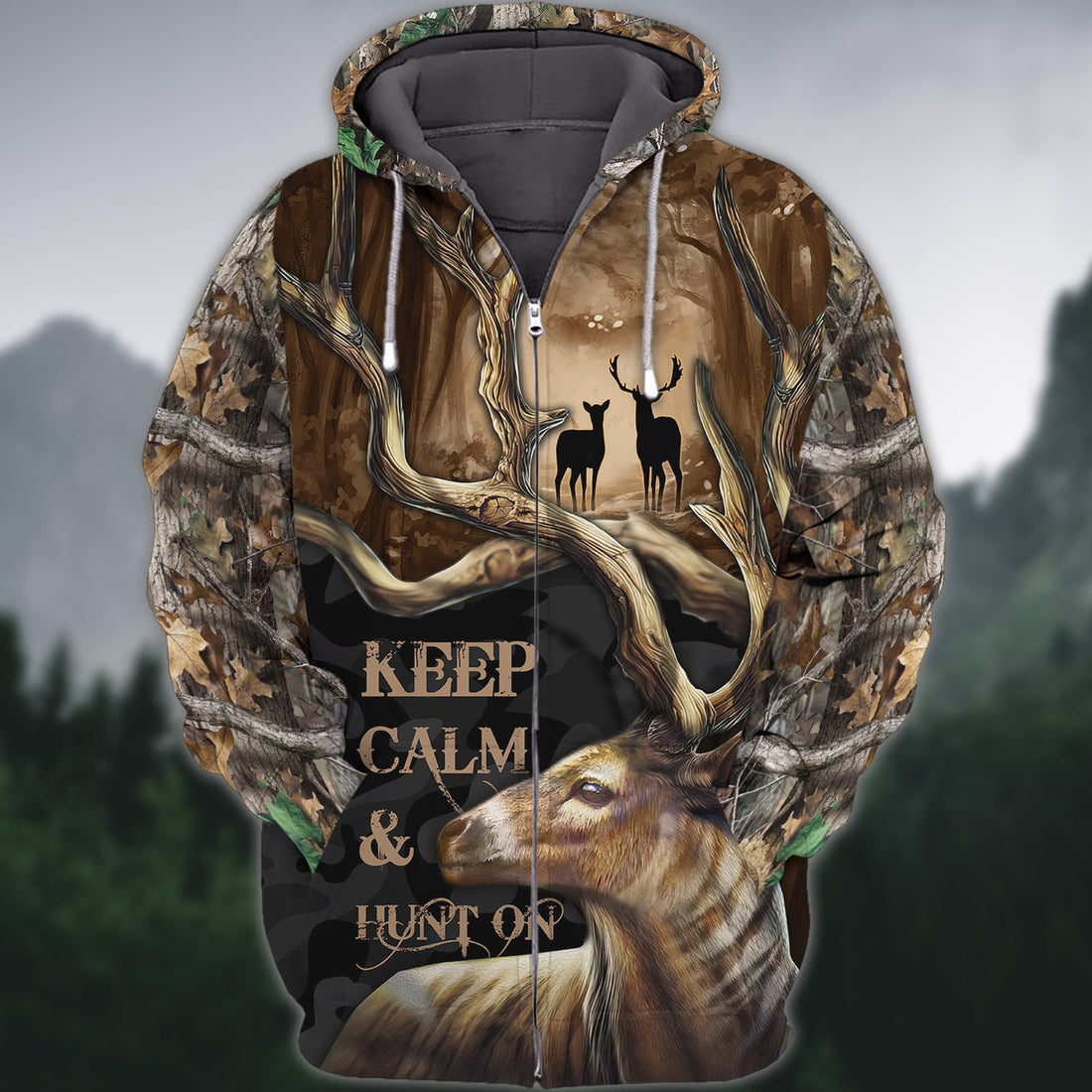 FUNSTUFFPRINT- Hunting - Hadn 3D Hoodie and Zip Hoodie