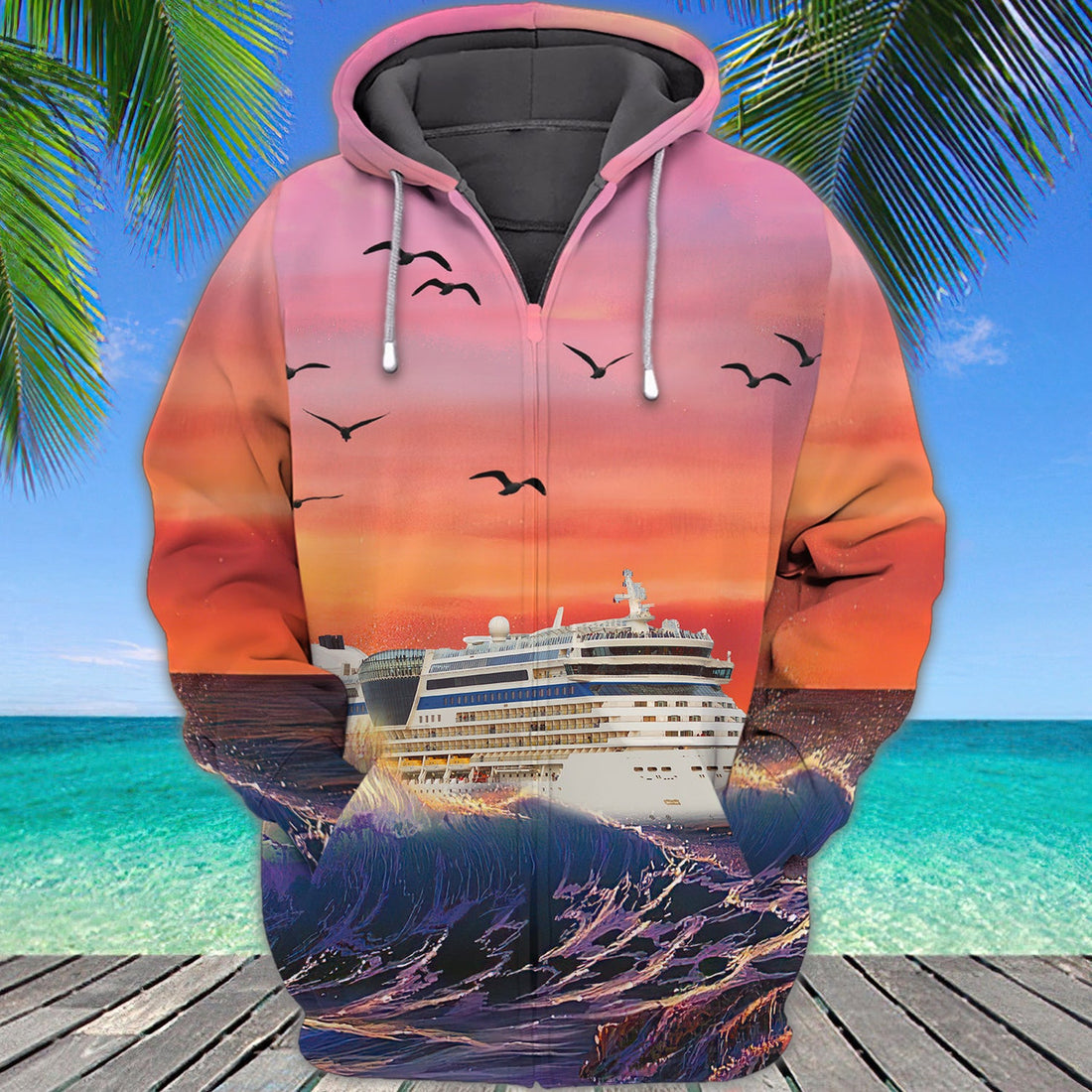 FUNSTUFFPRINT CRUISE - 3D Full Print 3D Hoodie and Zip Hoodie
