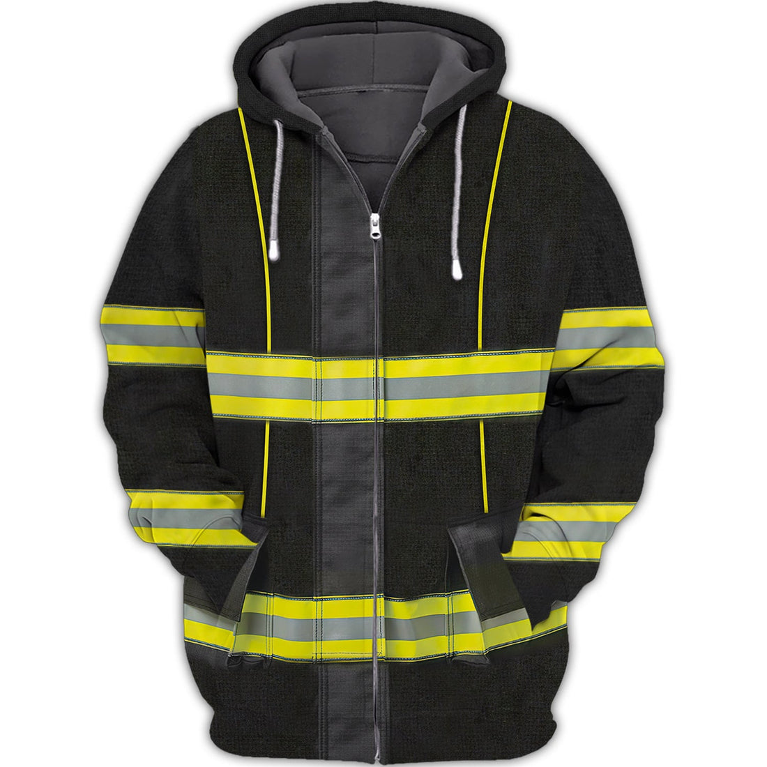 FUNSTUFFPRINT Firefighter -My Time In Benker Gear 3D Hoodie and Zip Hoodie
