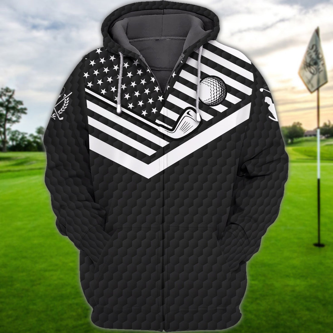 FUNSTUFFPRINT GOLF 3979 - 3D Full Print 3D Hoodie and Zip Hoodie