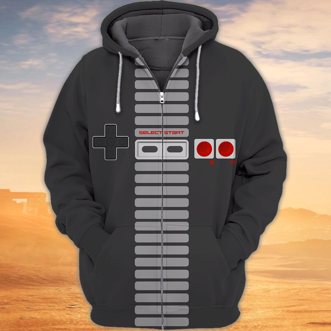 FUNSTUFFPRINT GAME 3979 - 3D Full Print 3D Hoodie and Zip Hoodie