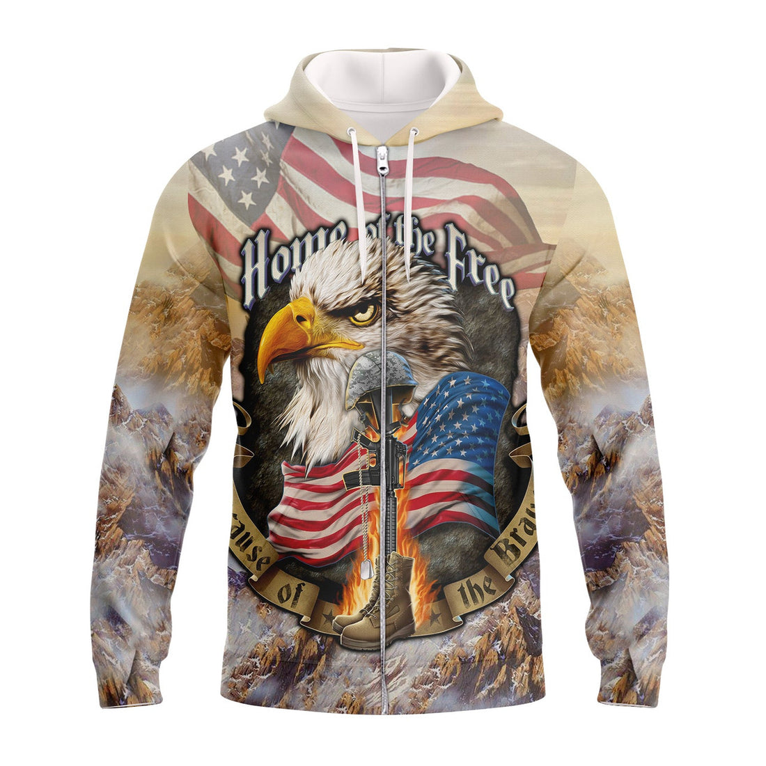 FUNSTUFFPRINT Eagle American - Independence Day Is Coming 3D Hoodie and Zip Hoodie