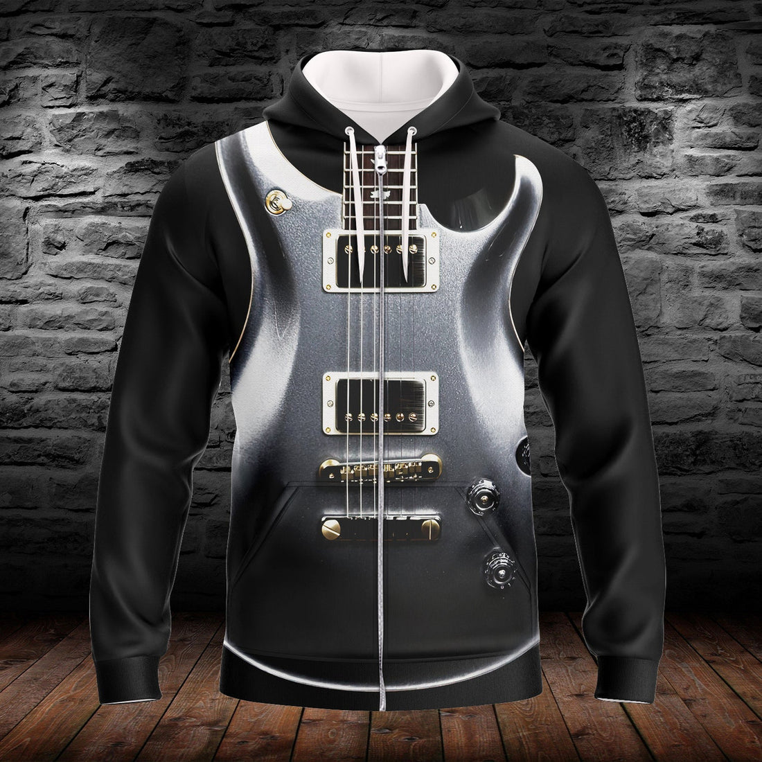 FUNSTUFFPRINT GUITAR - HADN 3D Hoodie and Zip Hoodie