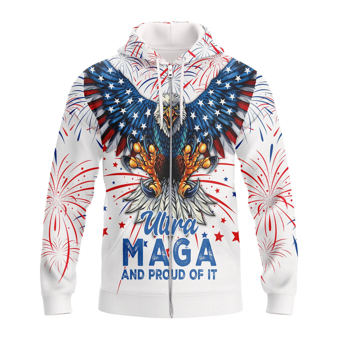 FUNSTUFFPRINT Ultra Ma-ga And Proud Of It Full Print 3D Hoodie and Zip Hoodie