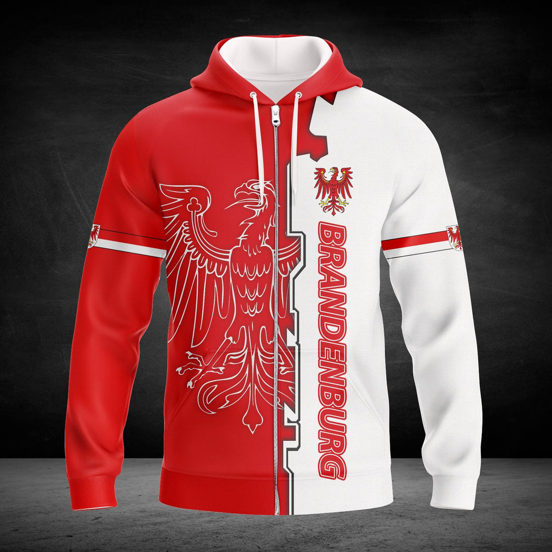 FUNSTUFFPRINTBrandenburg Graphic Design 3D Hoodie and Zip Hoodie