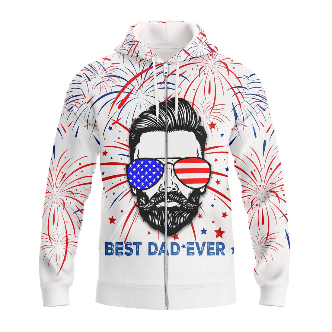 FUNSTUFFPRINT Independence Day Is Coming - Best Dad Ever 3D Hoodie and Zip Hoodie