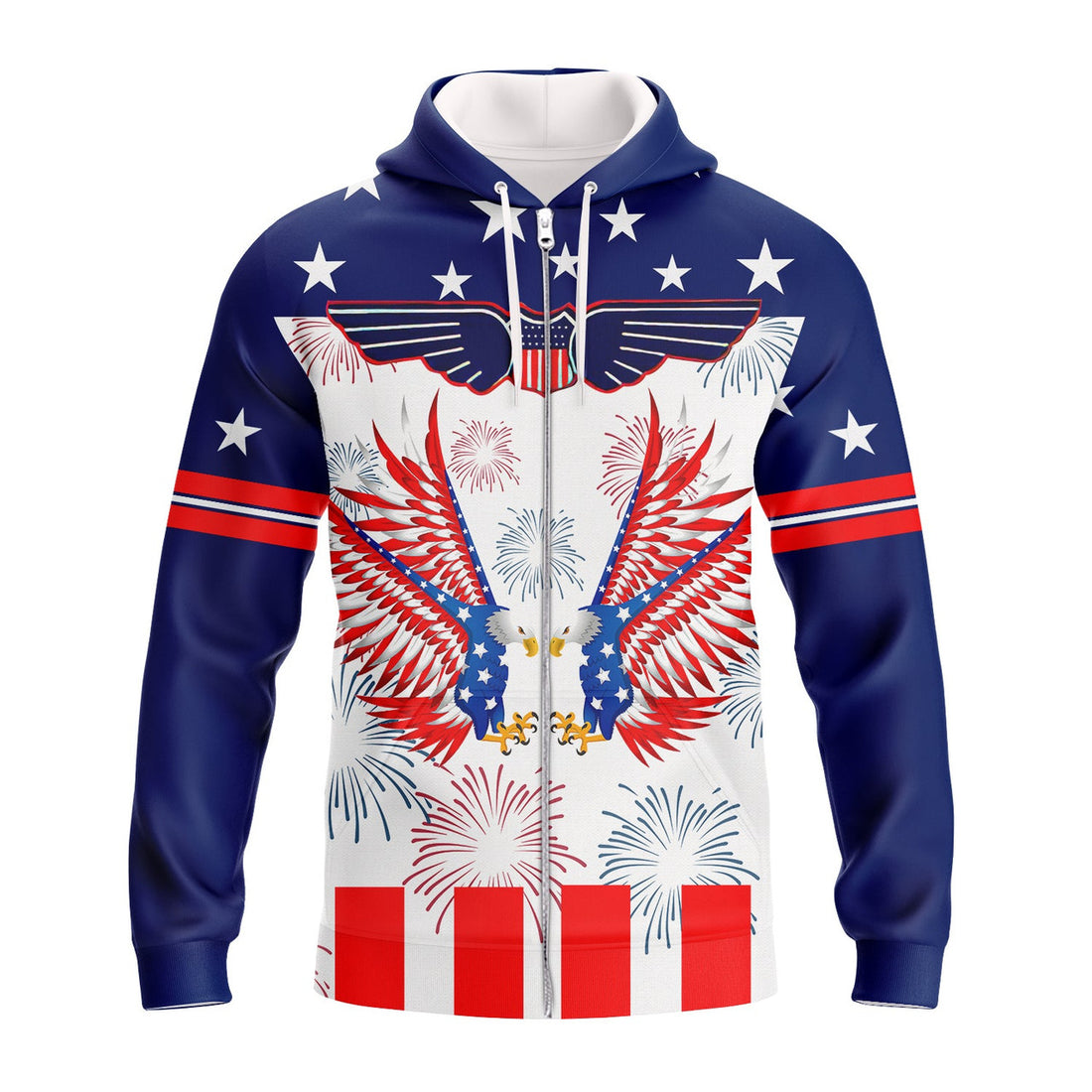 FUNSTUFFPRINT Independence Day Is Coming Ealge 3D Hoodie and Zip Hoodie