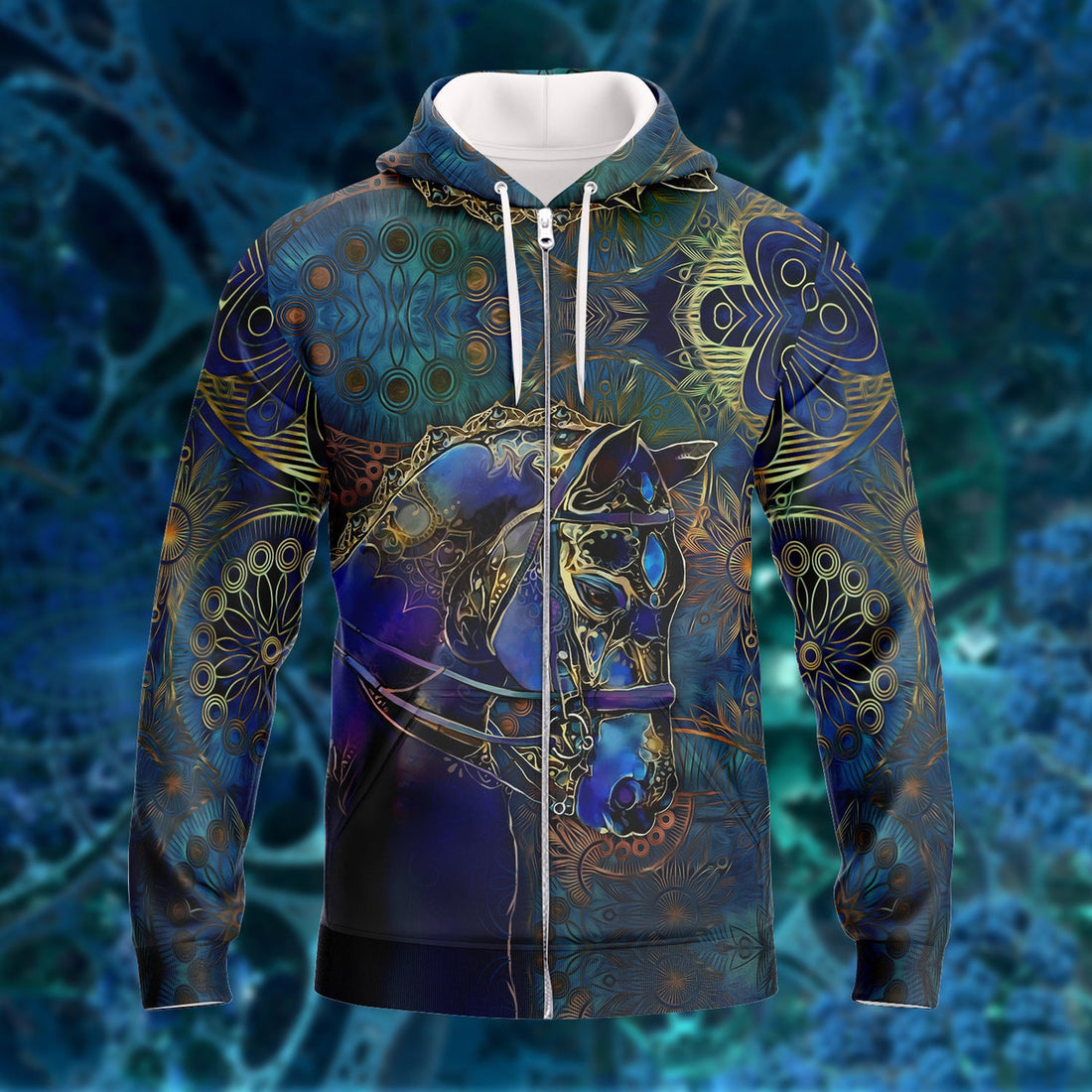FUNSTUFFPRINT Horse - Poseidon - Full Print 3D Hoodie and Zip Hoodie