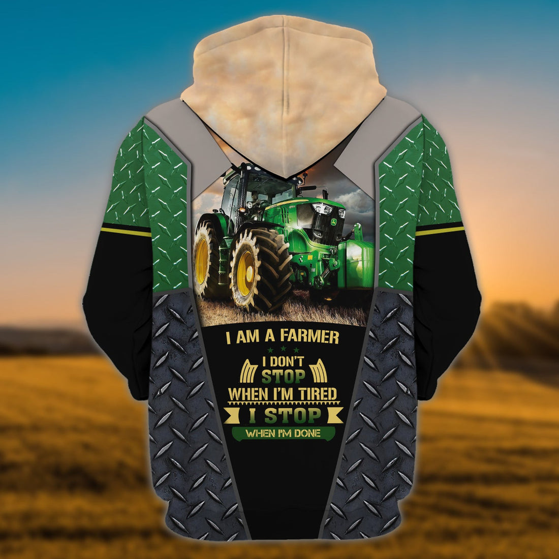 FUNSTUFFPRINT Farm - Personalized Name 3D Hoodie and Zip Hoodie