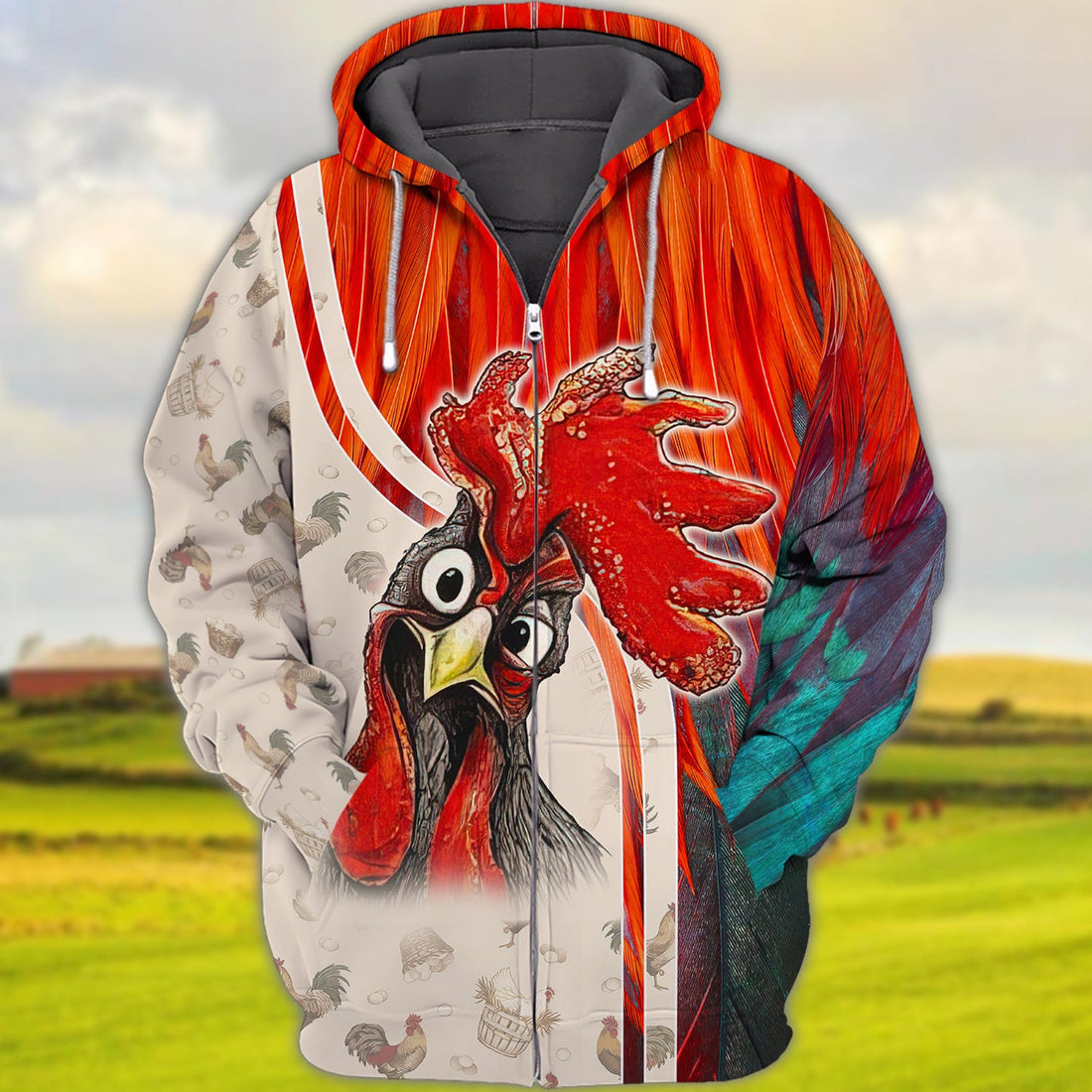 FUNSTUFFPRINT Farmer 3D Hoodie and Zip Hoodie