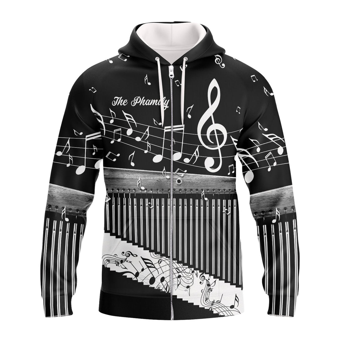 FUNSTUFFPRINT The Phamily Chime Bar 3D Hoodie and Zip Hoodie