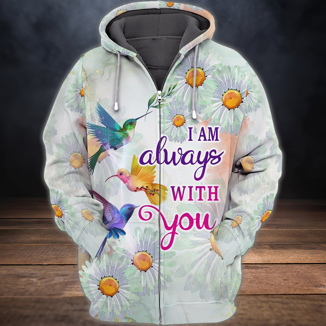 FUNSTUFFPRINT I'm always with you 3D Hoodie and Zip Hoodie