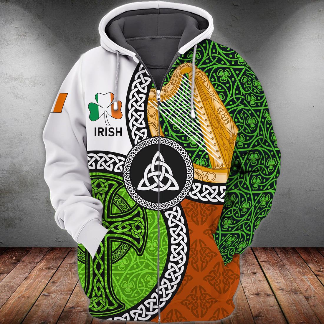 FUNSTUFFPRINT IRISH 3D Hoodie and Zip Hoodie