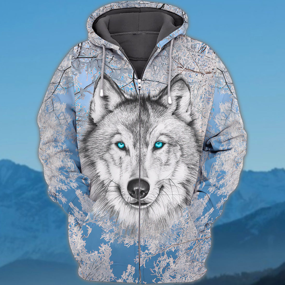 FUNSTUFFPRINT Wolf Full Print 3D Hoodie and Zip Hoodie