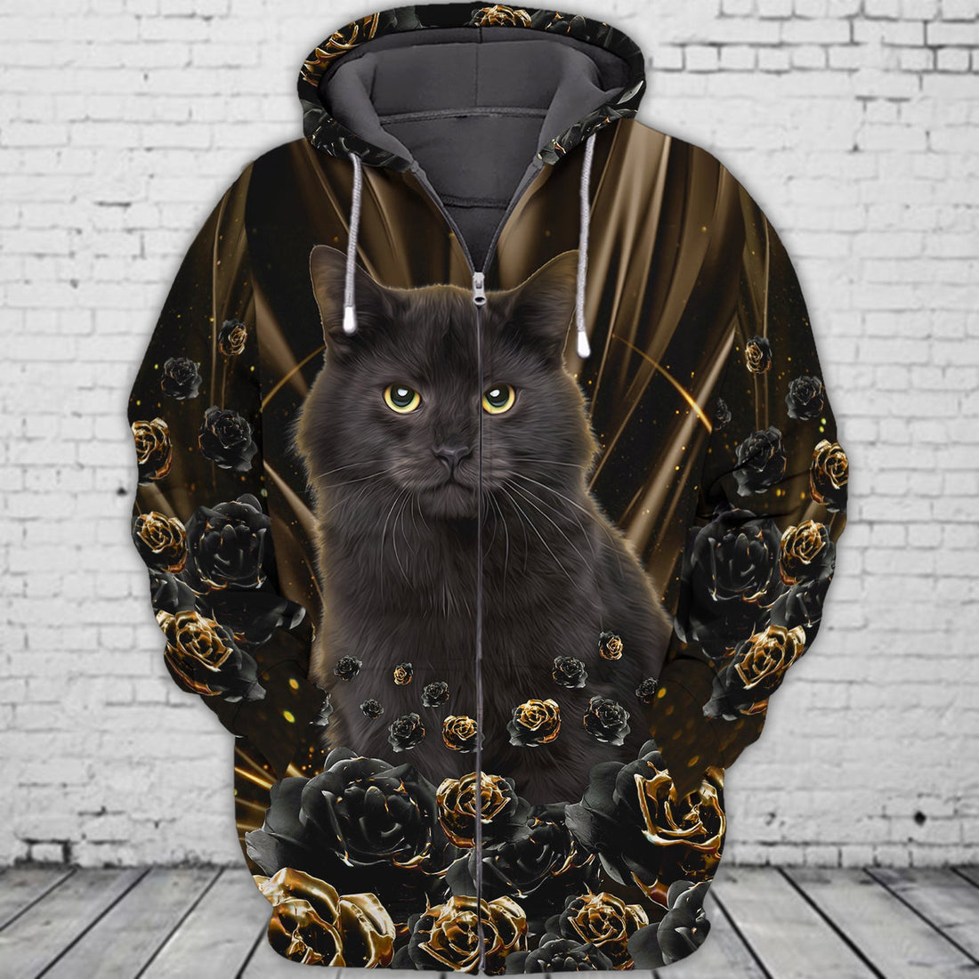 FUNSTUFFPRINT Cat, Full Print 10 3D Hoodie and Zip Hoodie
