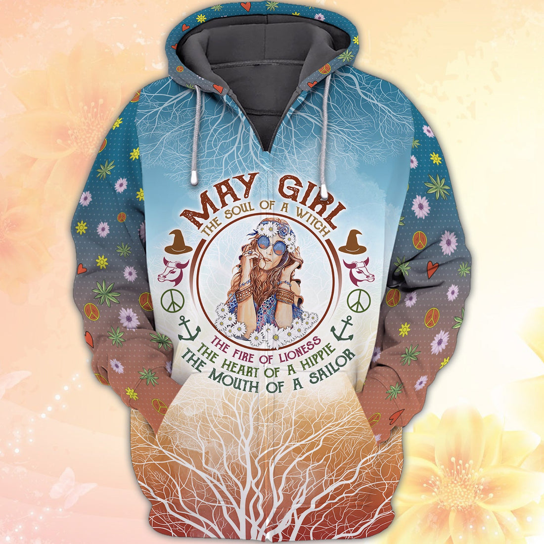 FUNSTUFFPRINT May Girl - 3D Full Print 3D Hoodie and Zip Hoodie