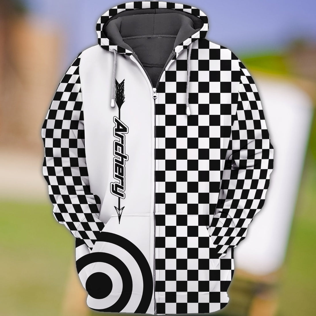 FUNSTUFFPRINT Archery 2710 Full Print 3D Hoodie and Zip Hoodie