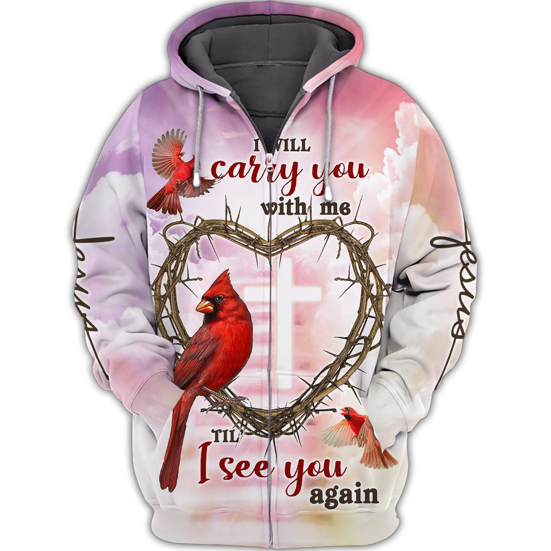 FUNSTUFFPRINT I Will Carry You With Me, Til I See You Again 3D Hoodie and Zip Hoodie