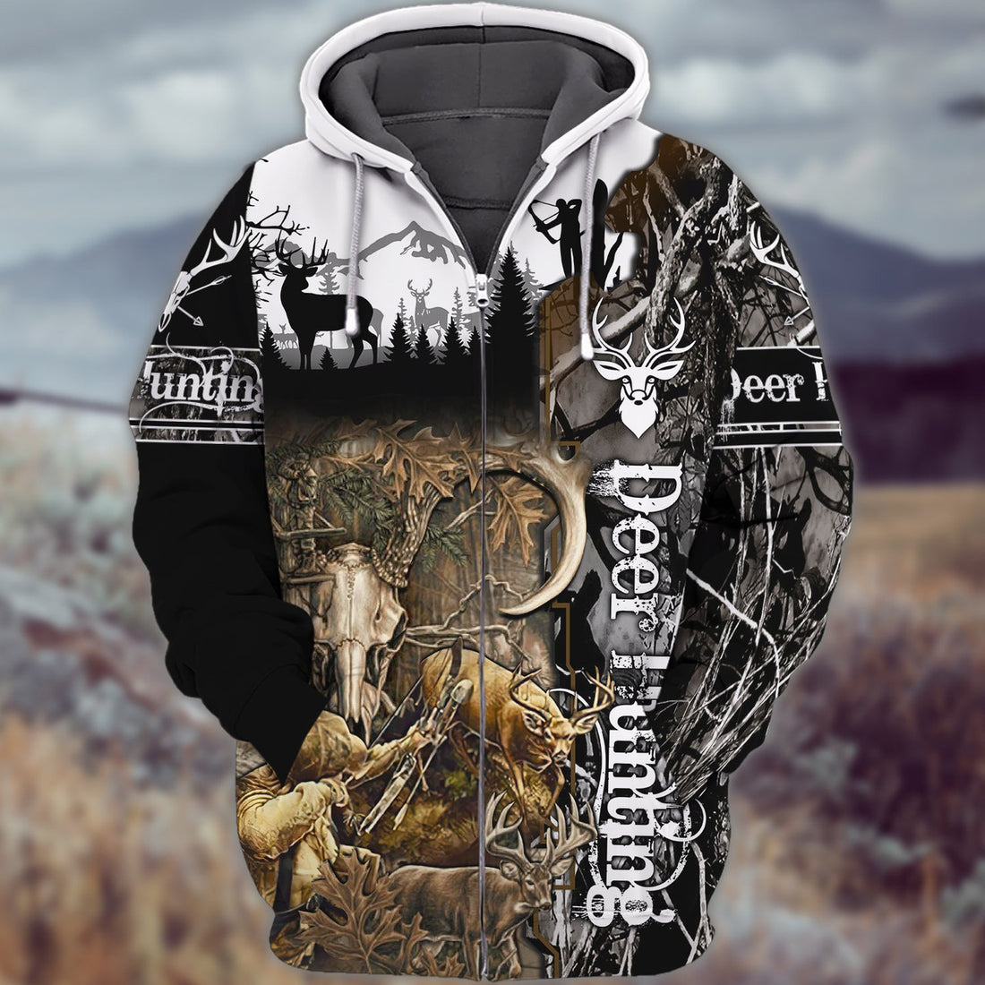 FUNSTUFFPRINT - Hunting 3D Hoodie and Zip Hoodie