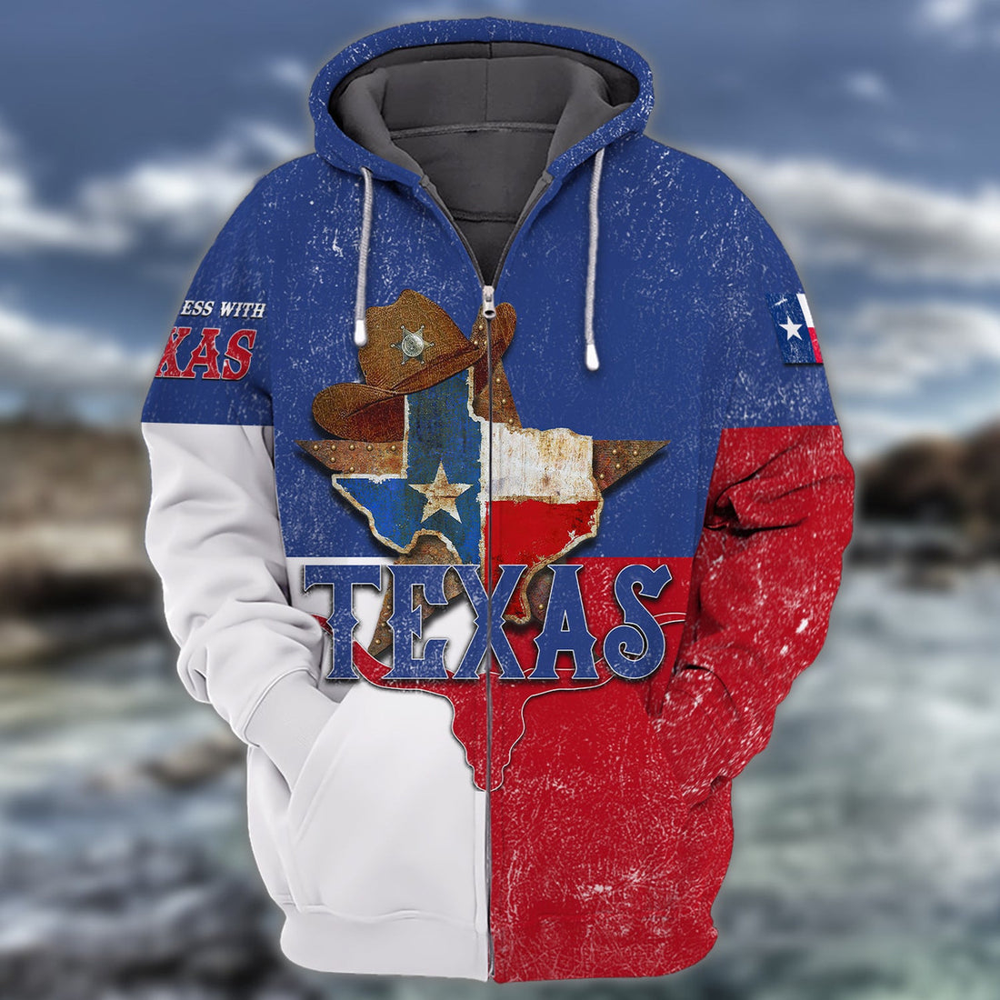 FUNSTUFFPRINT Texas Full Print 03 3D Hoodie and Zip Hoodie