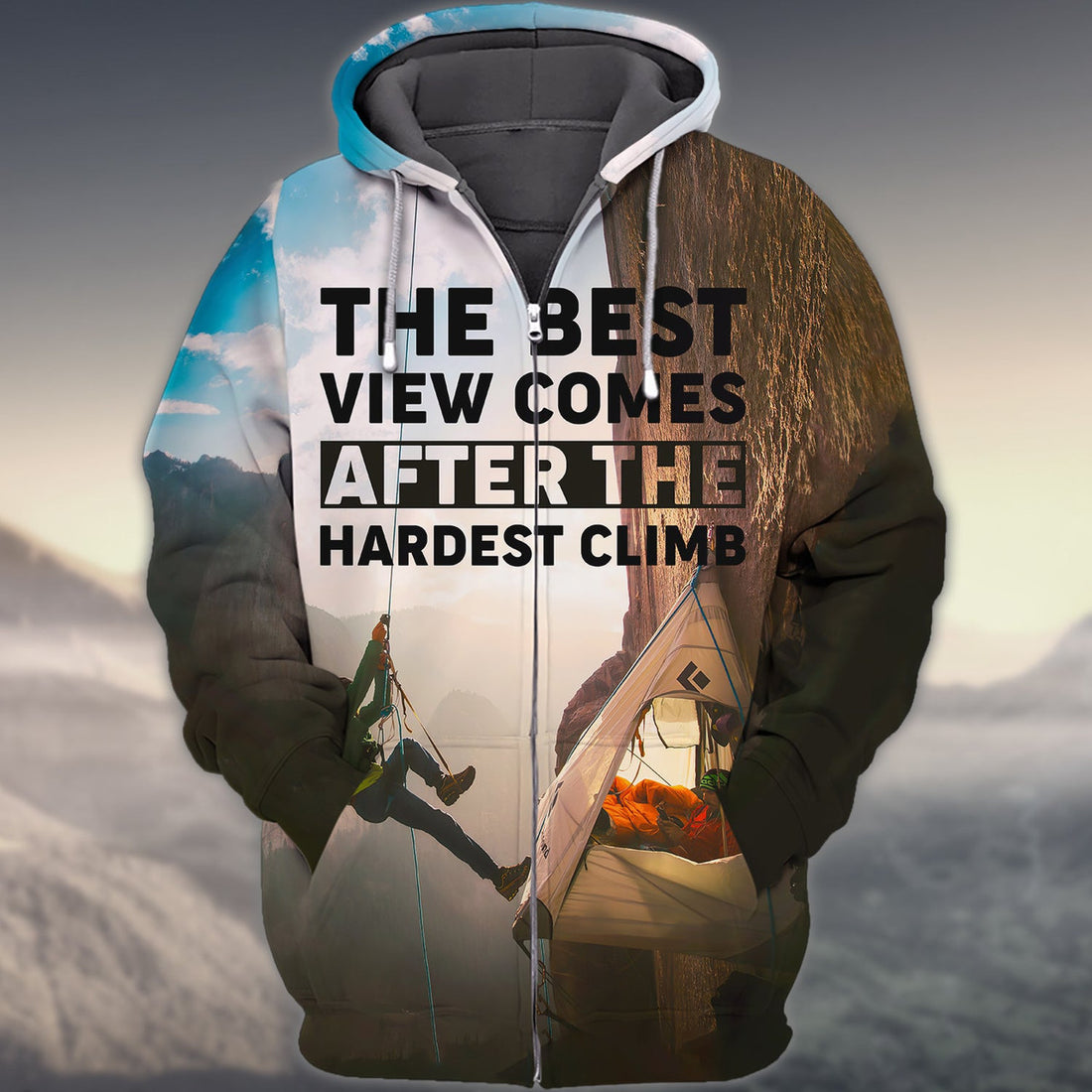 FUNSTUFFPRINT Rock Climbing S1 3D Full Print 3D Hoodie and Zip Hoodie
