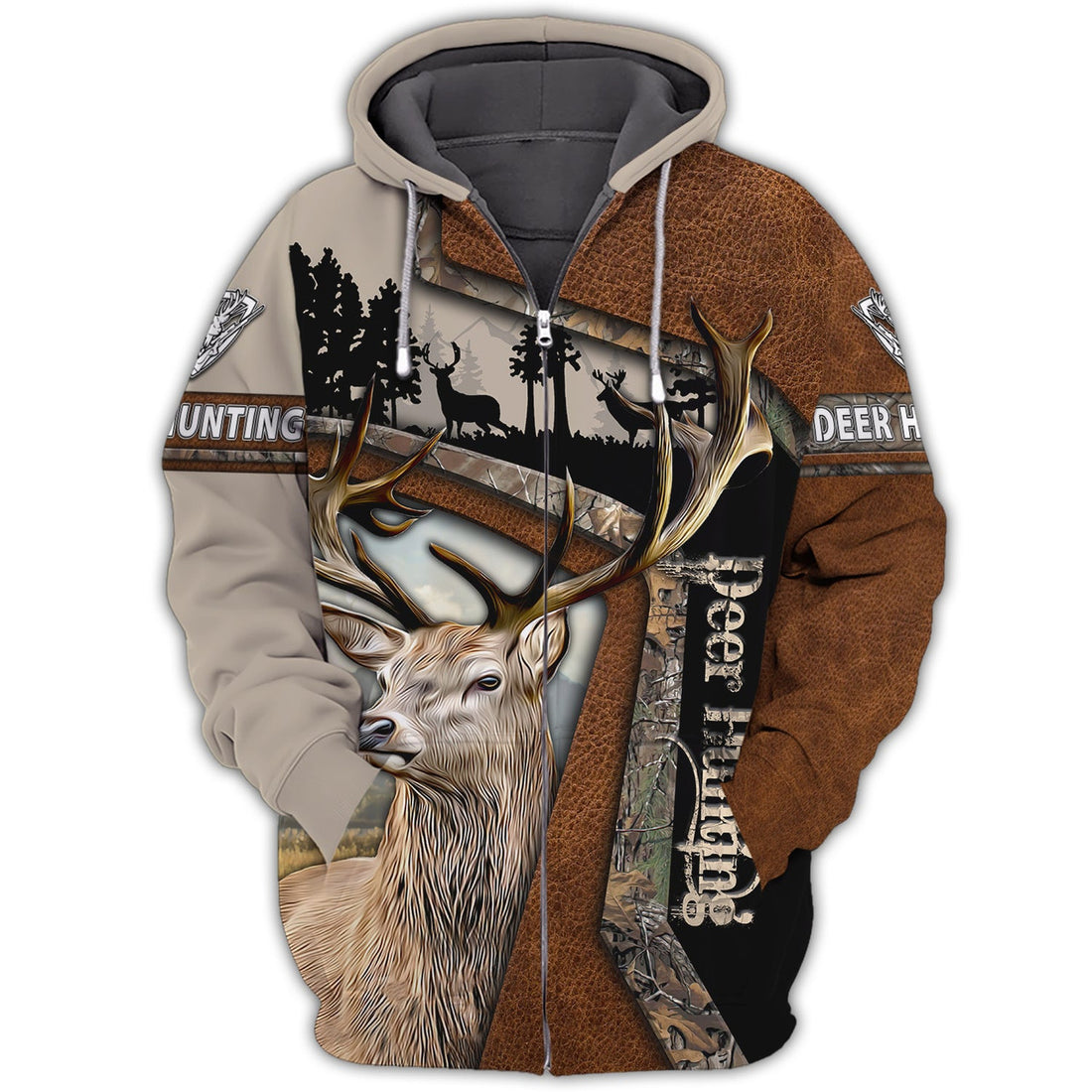 FUNSTUFFPRINT Deer Hunting 1504 MK - 3D Full Print 3D Hoodie and Zip Hoodie