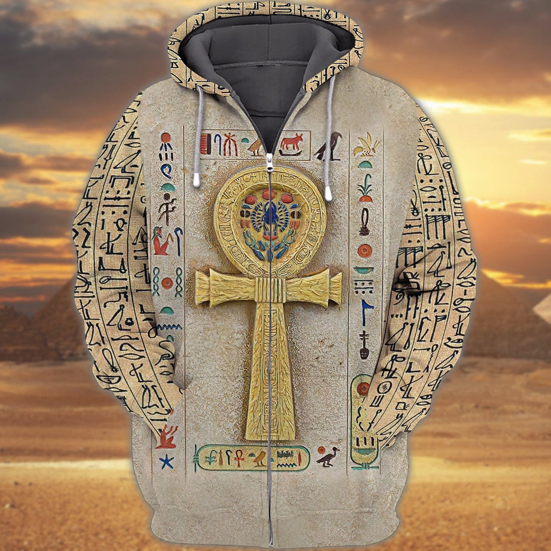 FUNSTUFFPRINT Egypt - Full Print 3D Hoodie and Zip Hoodie