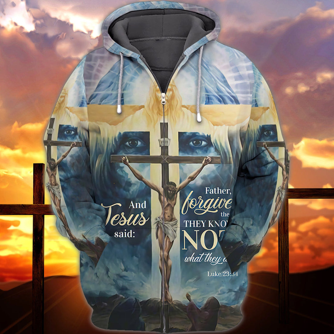 FUNSTUFFPRINT Jesus 3D Hoodie and Zip Hoodie