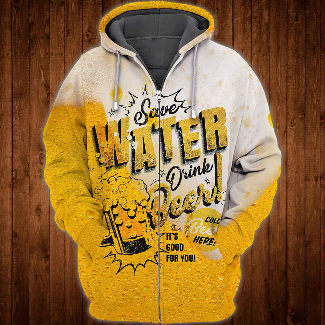 FUNSTUFFPRINT Beer Full Print - TD96 3D Hoodie and Zip Hoodie