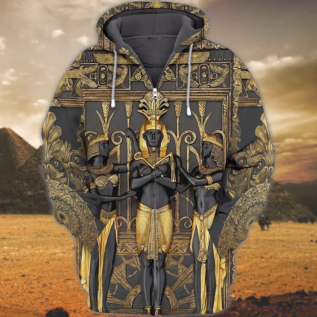 FUNSTUFFPRINT Egypt - 3D Full Print - Tad 423 3D Hoodie and Zip Hoodie